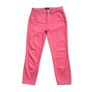 TALBOTS Womens Size 6 Pink Simply Flattering Jegging Crop Skinny Denim Jeans